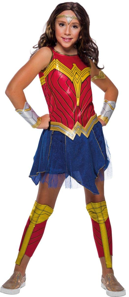 Rubies Girl's DC Comics WW84 Deluxe Wonder Woman Costume Set, Medium for Themed Parties and Halloween