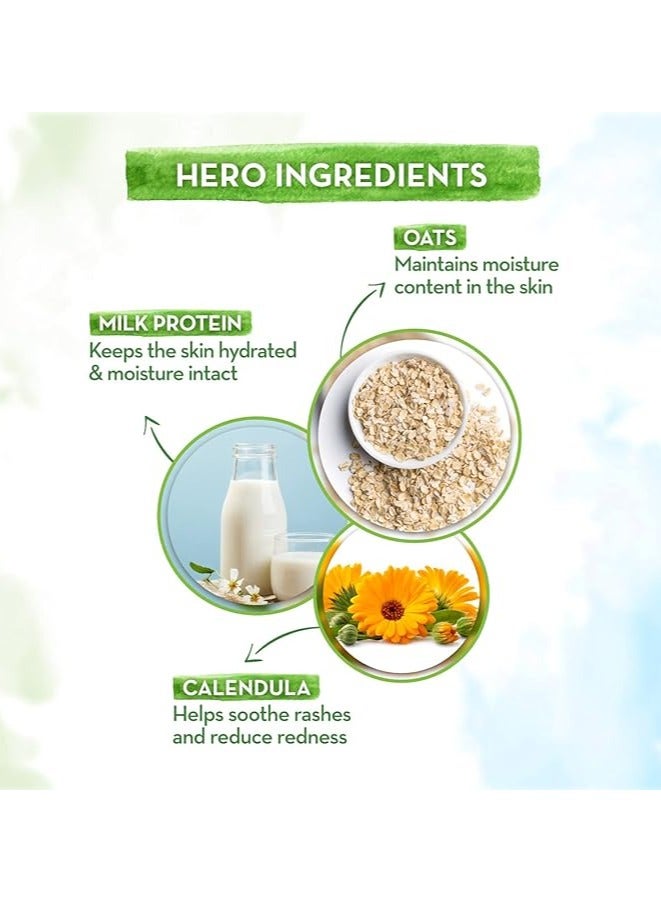 ماما إيرث معجون أسنان ماما إيرث فروت بانش للأطفال 50 جرام غسول الجسم الناعم بالحليب للأطفال من ماما إيرث بالشوفان والحليب والآذريون (400 مل) - Image 4