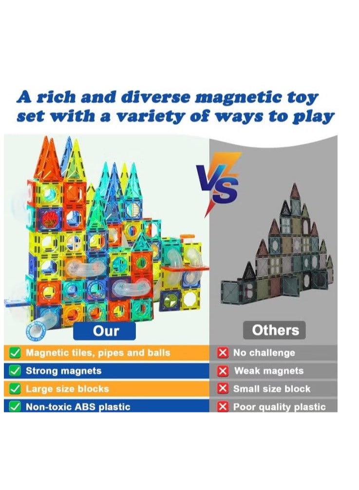 Magnetic Toys for Toddlers, Preschool Building Blocks, Trunk (42 Pieces), Plastic - Image 3