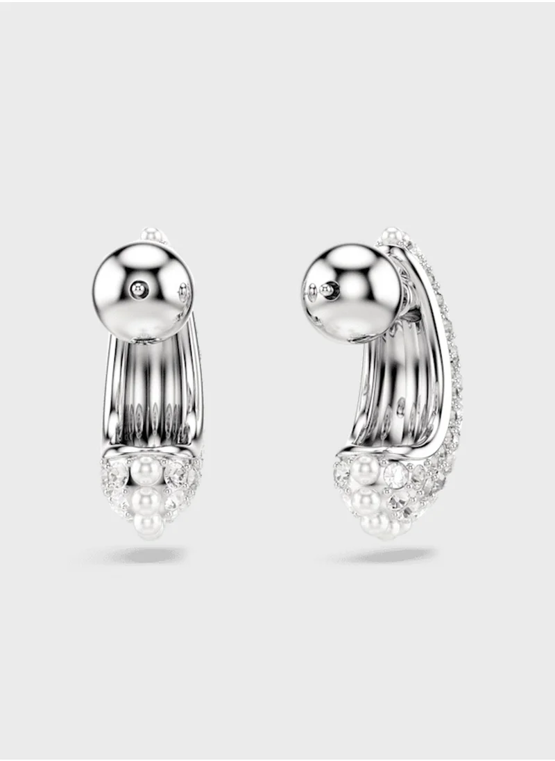 SWAROVSKI Crystal Detail Hoop Earrings