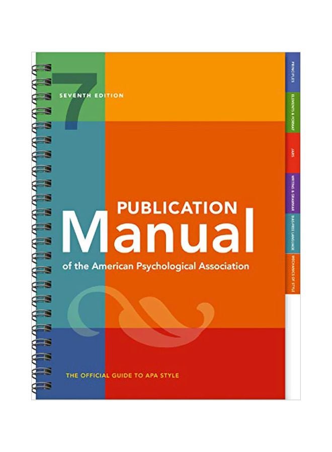 Publication Manual Of The American Psychological Association