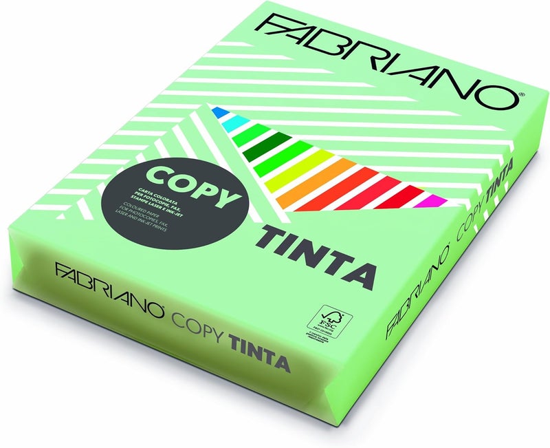 500 Sheets 80 g/m Coloured Paper 5-Pack, A4 Size, Green