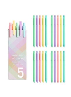 Kaco 20 Pieces Gel Ink Pens Black Refill, Quick Dry Ink Pens Retractable Ink Pens Rolling Ball Pens 0.5 Mm Extra Fine Point Smooth Writing Pens By Lanxivi  - Image 1