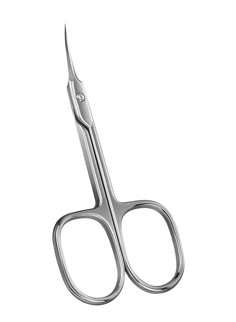 Excefore Cuticle Scissors Extra Fine, Curved Blade Nail Scissors, Multipurpose Stainless Steel Cuticle Manicure, Suitable for Eyebrow, Eyelash, Trim Nail and Dry Skin - Image 1