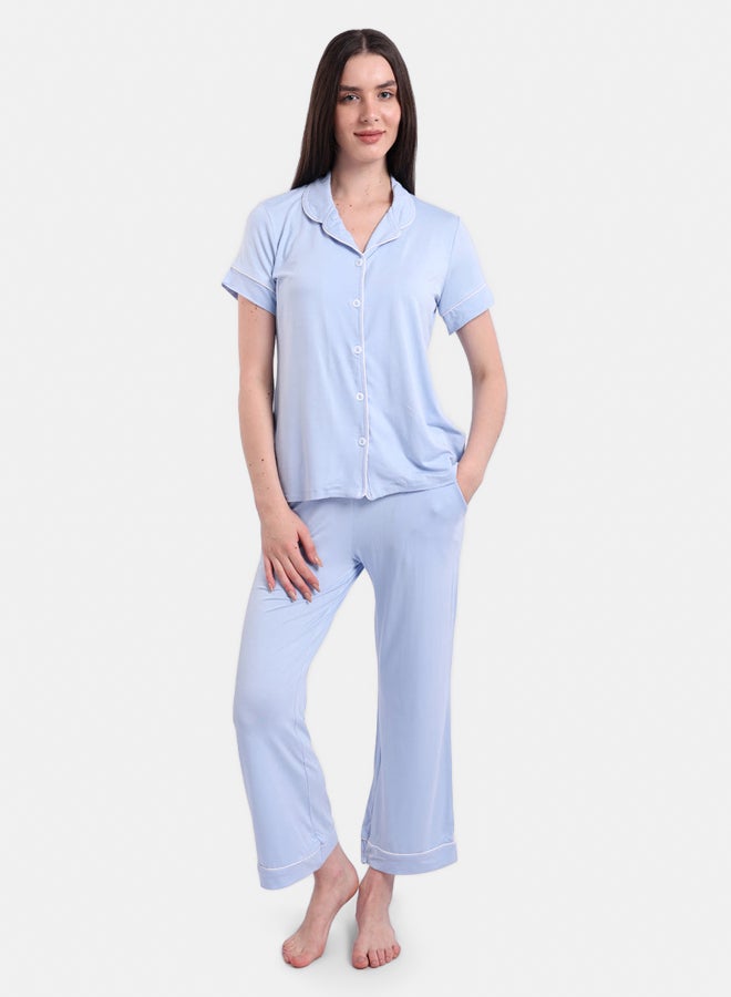 Carina Classic Poplin Pyjama Set - Image 1