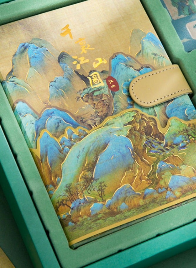 Chinese Style Qianli Jiangshan Handbook Collection Box Perfect Student Notebook Beautiful Birthday Present - Image 3