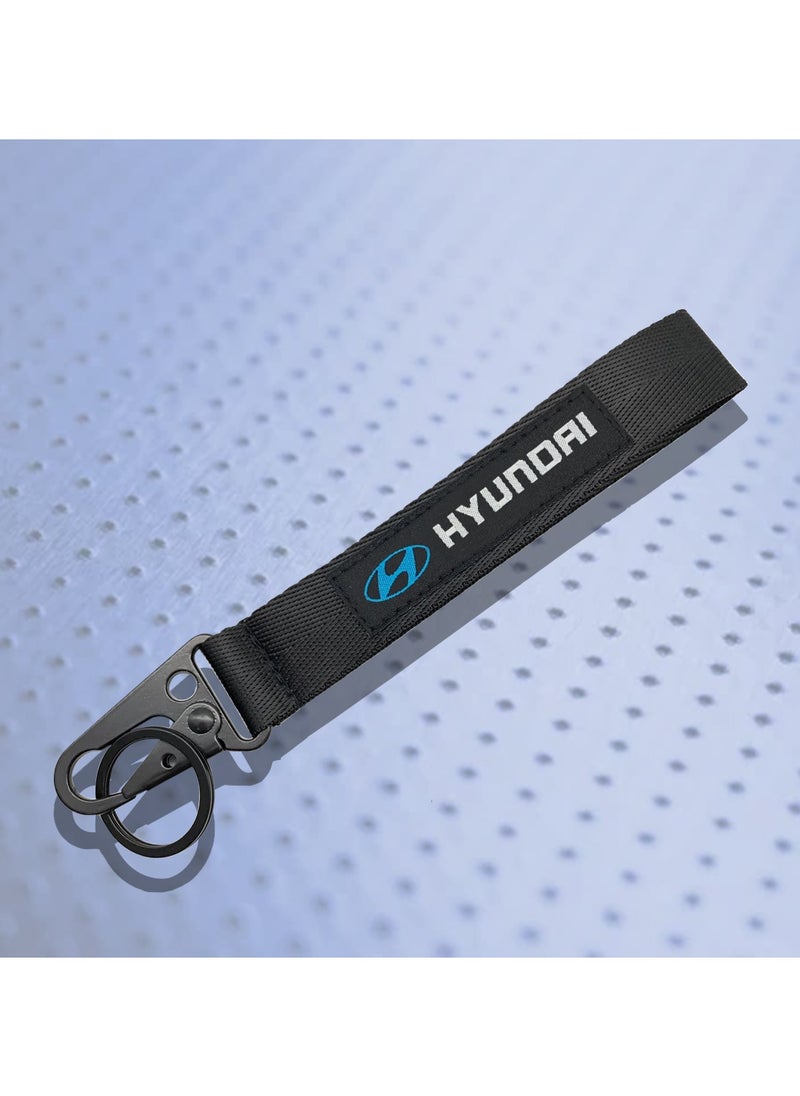 HYUNDAI Premium Type Fabric Strap Keychain Car Key Chain, Home Keychain HYUNDAI  - Image 3