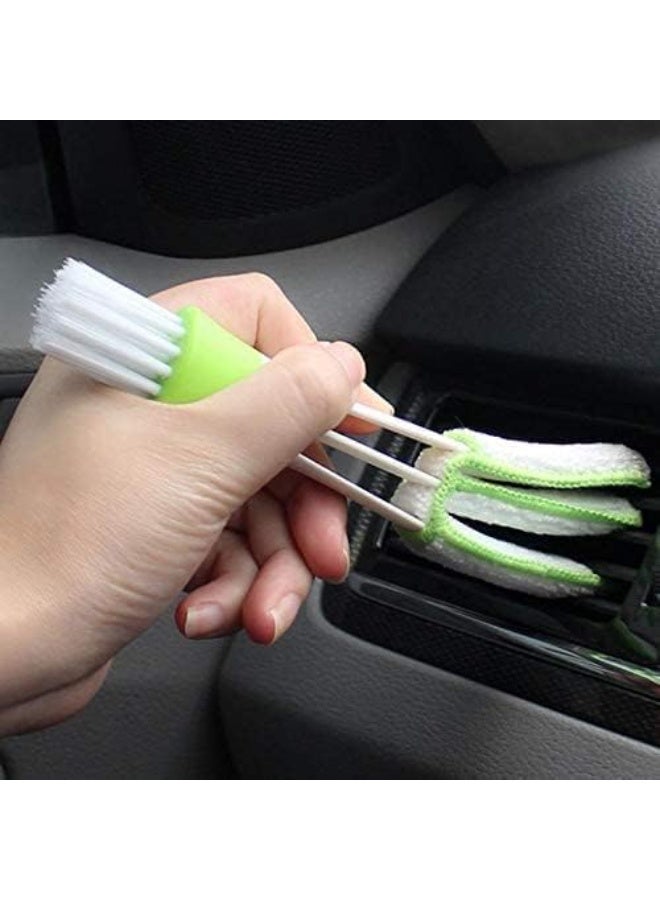 فرشاة تنظيف مكيف السيارة - فرشاة دقيقة لتنظيف فتحات التهوية، وفجوات لوحة القيادة، والشقوق الداخلية | شعيرات ناعمة لإزالة الغبار والتنظيف العميق للداخل - Image 2