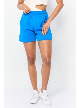 adidas Originals Women Sportswear Fit Outdoor Shorts, Blue  - Image 1
