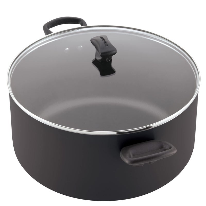 Farberware Cookware Nonstick Stockpot with Lid, 10.5 Quart-Black - Image 4