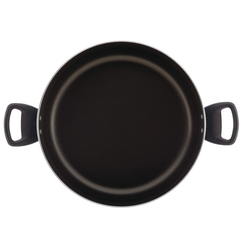 Farberware Cookware Nonstick Stockpot with Lid, 10.5 Quart-Black - Image 2