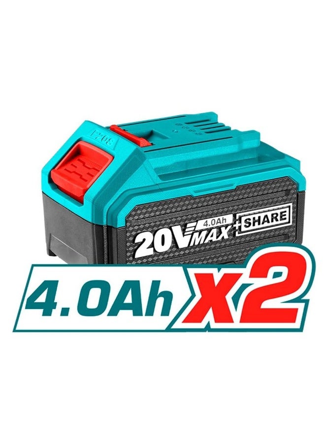 TOTAL Lithium Ion Cordless 2pcs Combo Kit TCKLI20157 - Image 4