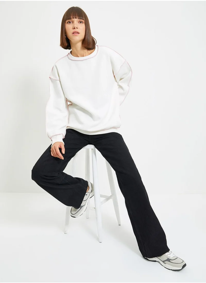 trendyol Crew Neck Knitted Sweatshirt