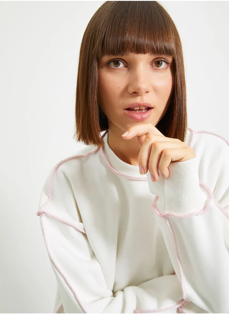 trendyol Crew Neck Knitted Sweatshirt