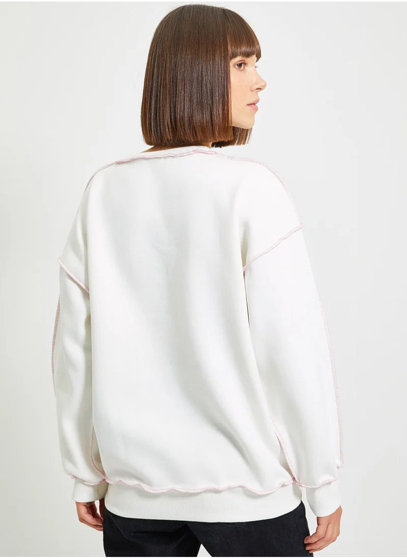 trendyol Crew Neck Knitted Sweatshirt