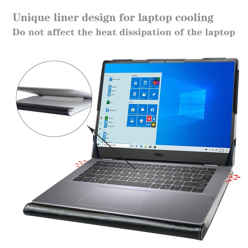 Alapmk Protective Case for Dell Inspiron 14 5425 5420 5430/Inspiron 14 2-in-1 7425 7420/Inspiron 14 Plus 7420 14"&case for Asus Vivobook S 14 OLED K3402/M3402,Black - Image 4