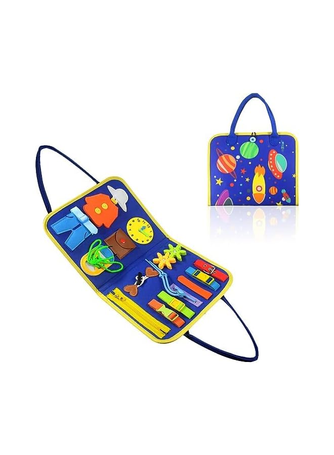 IAF Board，Busy Board Toddlers Sensory Activity，Sensory Toys Activity Board for Learning Fine Motor Skills Preschool Educational Learning Toys Gift for Boys，Road Trip Games Quiet Book - Image 1