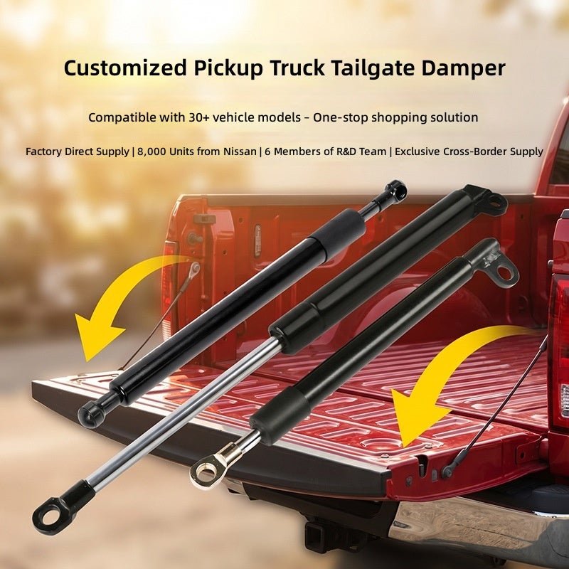 Custom Pickup Truck Tailgate Hydraulic Strut - Upgraded Slow-Down Damper for Vehicle  Trunk - Image 1