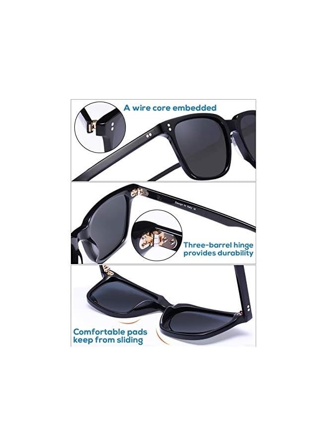 بروماس نظارات شمسية مستقطبة للرجال حماية من الأشعة فوق البنفسجية 400 للقيادة والصيد والمشي لمسافات طويلة والجولف نظارات رياضية خارجية - Image 3