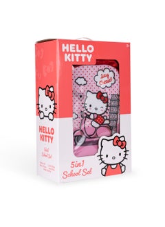 Sanrio Hello Kitty 5in1 Trolley School Bag Girls Backpack Gift Water Resistant Hello Kitty Backpack for School (Pink)  - Image 2