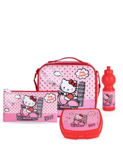 Sanrio Hello Kitty 5in1 Trolley School Bag Girls Backpack Gift Water Resistant Hello Kitty Backpack for School (Pink)  - Image 3