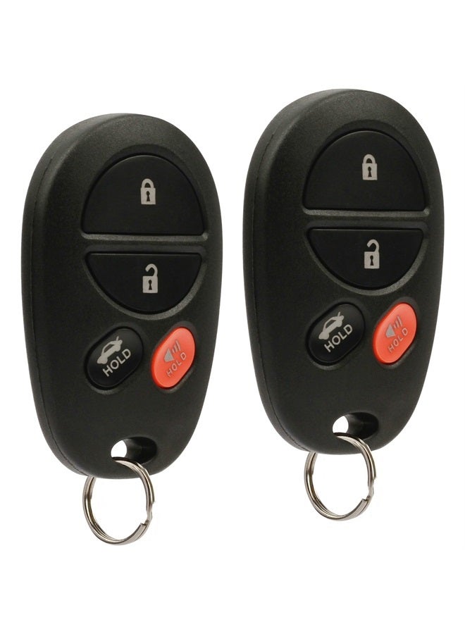 USARemote جهاز تحكم عن بُعد بدون مفتاح يناسب تويوتا أفالون، سولارا 2005 2006 2007 2008 (GQ43VT20T 4-زر)، مجموعة من 2 - Image 1