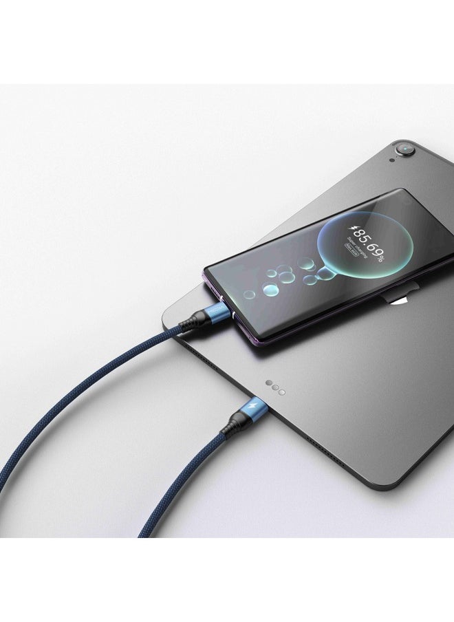 MIQIA Miqia MC29-PD Cable 1M 20W Aluminum Alloy + Braided Cable Blue  - Image 3