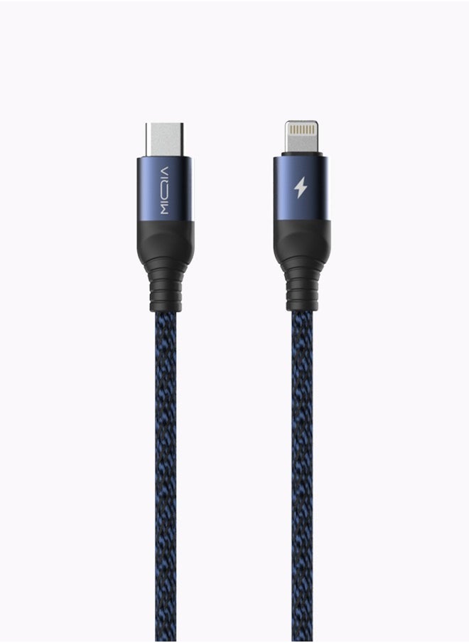 MIQIA Miqia MC29-PD Cable 1M 20W Aluminum Alloy + Braided Cable Blue  - Image 4
