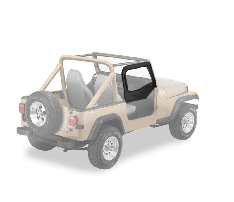 Bestop Fabric Door Skins  Jeep 9706 Wrangler TJ Black Denim