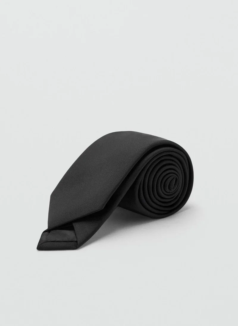 Mango Man Smooth micro-structured tie