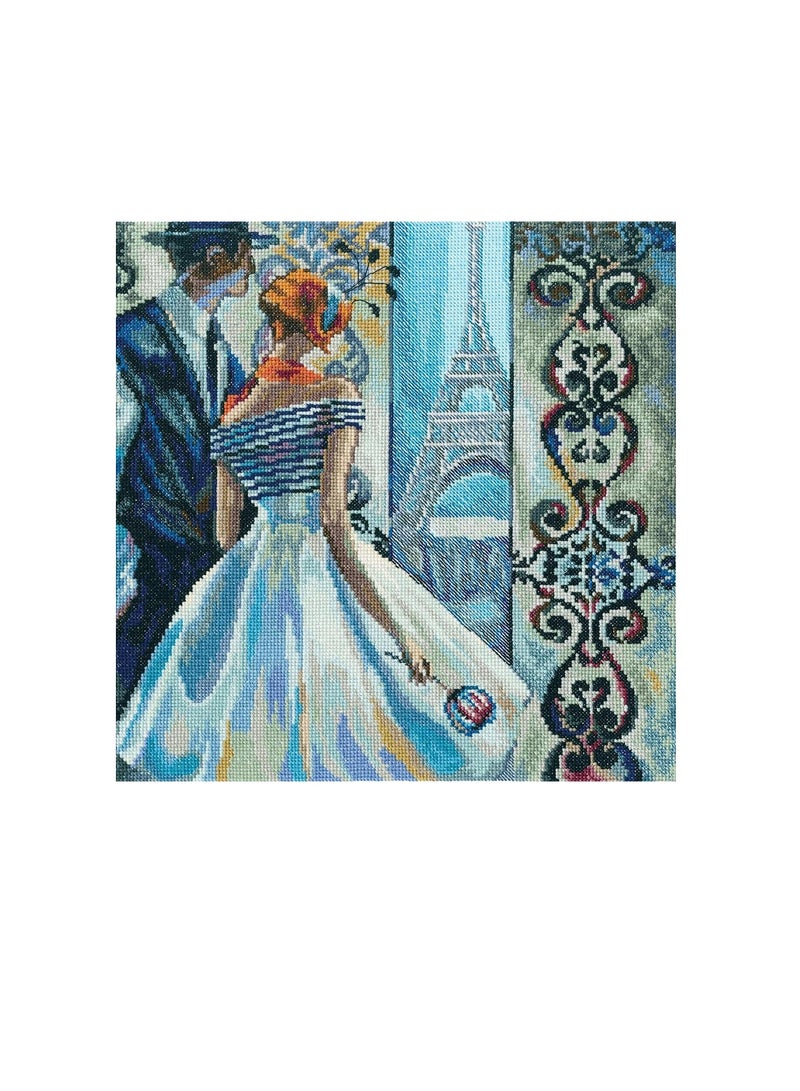 Cross Stitch Kit 11.8in x 11.8in Spring In Paris - Image 2