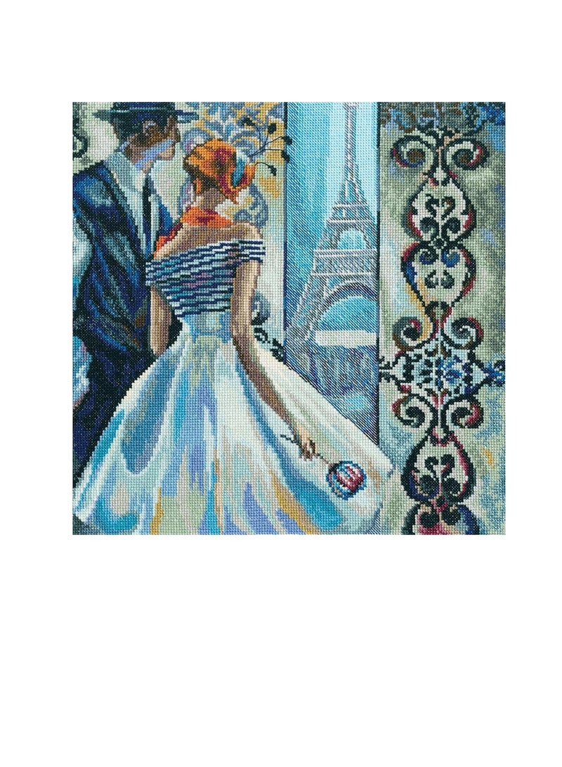 Cross Stitch Kit 11.8in x 11.8in Spring In Paris - Image 3
