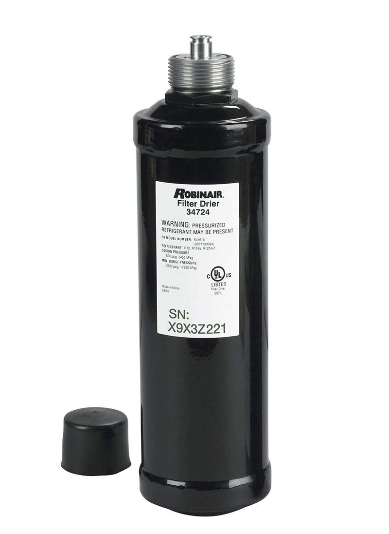 ROBINAIR - Robinair 34724 A/C Filter-Drier Spin-On Filter, Black - Image 1