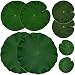 IFAMIO Artificial Floating Foam Lotus Leaves Decor for Pond Aquarium and Stage Realistic Lotus Foliage Green Plant for Fish Pool Decoration Pack of 8 4 Sizes 10 15 20 28cm - Image 2