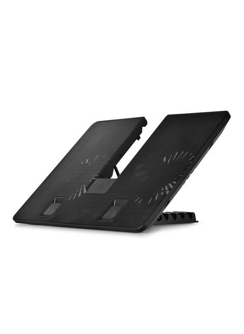Notebook Cooling Pad U PAL | Unique U-Shaped Design | Two 140mm Fan, USB 3.0 Pass-Through, 6 Adjustable Angles | Compatible with 15.6" notebooks