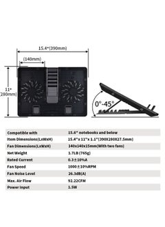 Notebook Cooling Pad U PAL | Unique U-Shaped Design | Two 140mm Fan, USB 3.0 Pass-Through, 6 Adjustable Angles | Compatible with 15.6" notebooks - pzsku/Z95B485F476399B830282Z/45/_/1710759528/514f5295-0fbb-4f28-9037-ab6b9cbf9b32