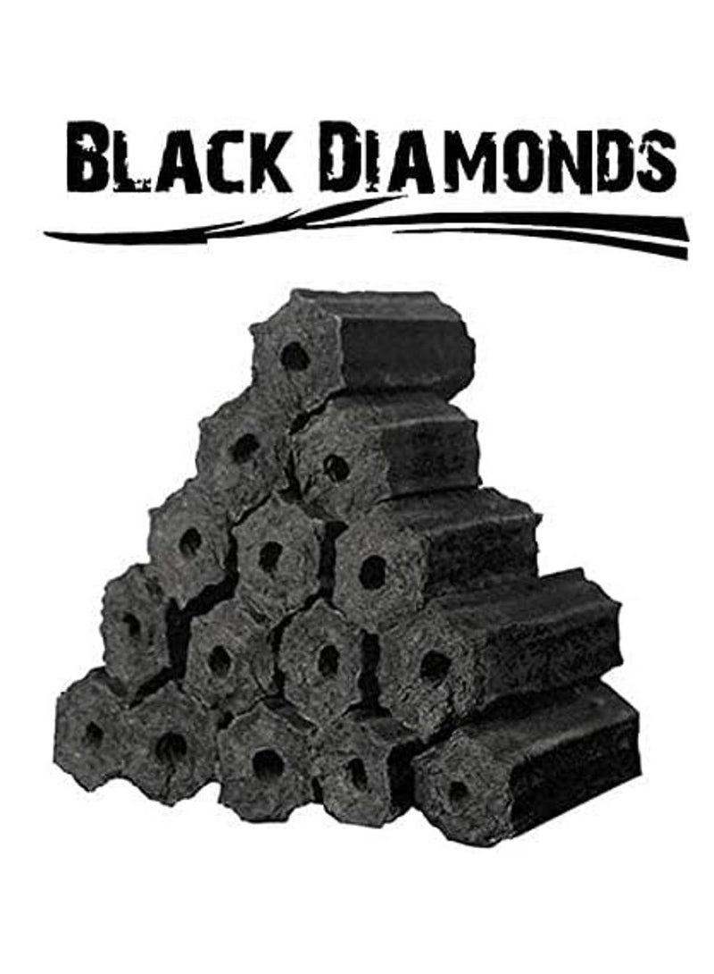 BLACK DIAMONDS Premium BBQ Charcoal Sticks With Hole-5 KG | Cocunut Shell Barbeque Charcoal Hexa Shape Briquiets Long  - Image 1