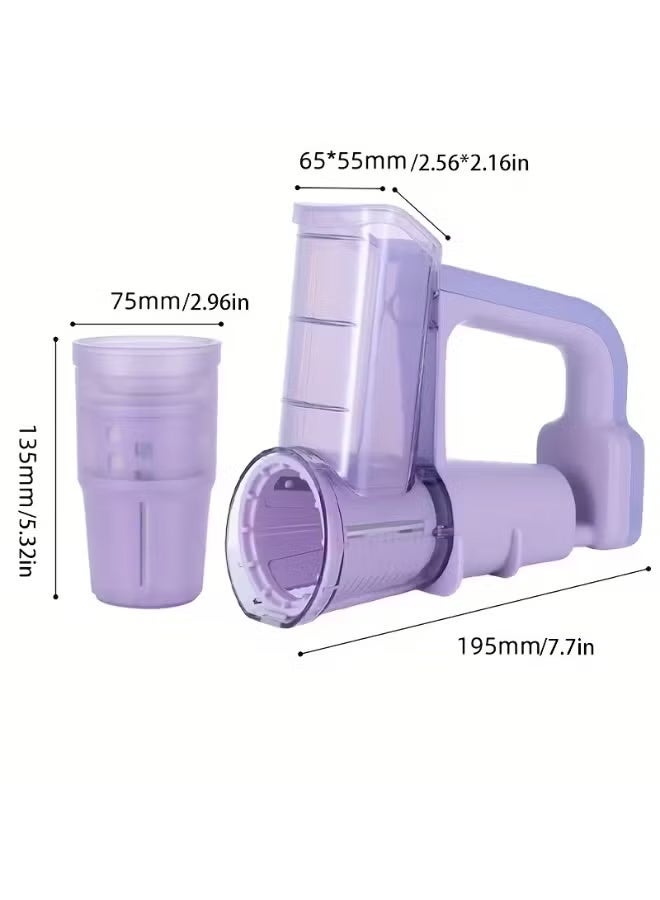 BlueFire Electric Drum Vegetable Cutter with 3 Interchangeable Blades | Automatic Slicer, Shredder & Grater for Carrots, Potatoes, Cucumbers, Cheese & More | Fast One-Touch Food Processor for Salads, Meal Prep & Kids-Safe Cooking | Compact Design, Easy to Clean, Multi-Functional Kitchen Tool - Image 5