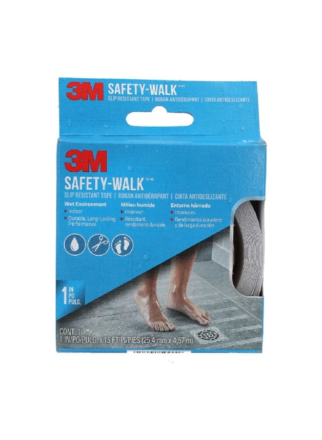 3M Safety Walk Slip Resistant Tape for Tub and Shower Clear 25.4 x 4.57 mm 220C-R1X180 - Image 1