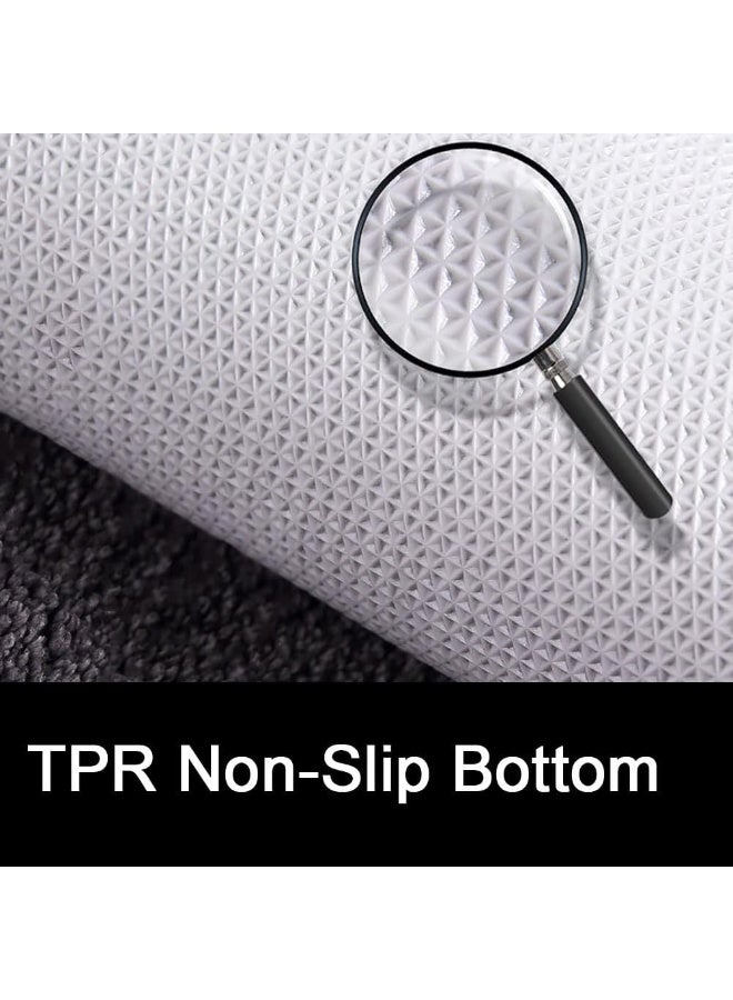 TYCOM Bath Mat, Super Absorbent Bathtub Mat with Non-Slip, Anti-Slip Bathroom Floor Mats and Quick Dry Bath Rug, Thickened,Soft, Easier Clean Carpet (40 x 100 cm Curved) - Image 3