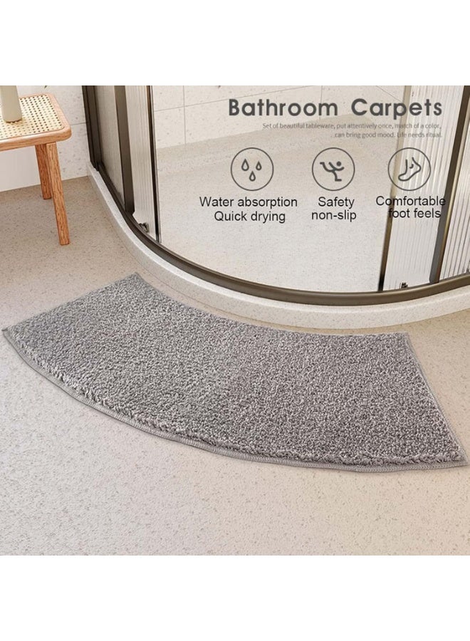 TYCOM Bath Mat, Super Absorbent Bathtub Mat with Non-Slip, Anti-Slip Bathroom Floor Mats and Quick Dry Bath Rug, Thickened,Soft, Easier Clean Carpet (40 x 100 cm Curved) - Image 2