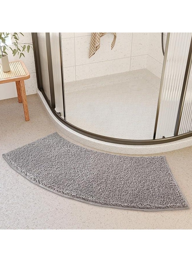 TYCOM Bath Mat, Super Absorbent Bathtub Mat with Non-Slip, Anti-Slip Bathroom Floor Mats and Quick Dry Bath Rug, Thickened,Soft, Easier Clean Carpet (40 x 100 cm Curved) - Image 1