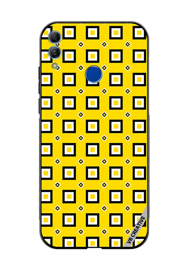 Protective Case Cover For Honor 10 Lite Strips Design Multicolour