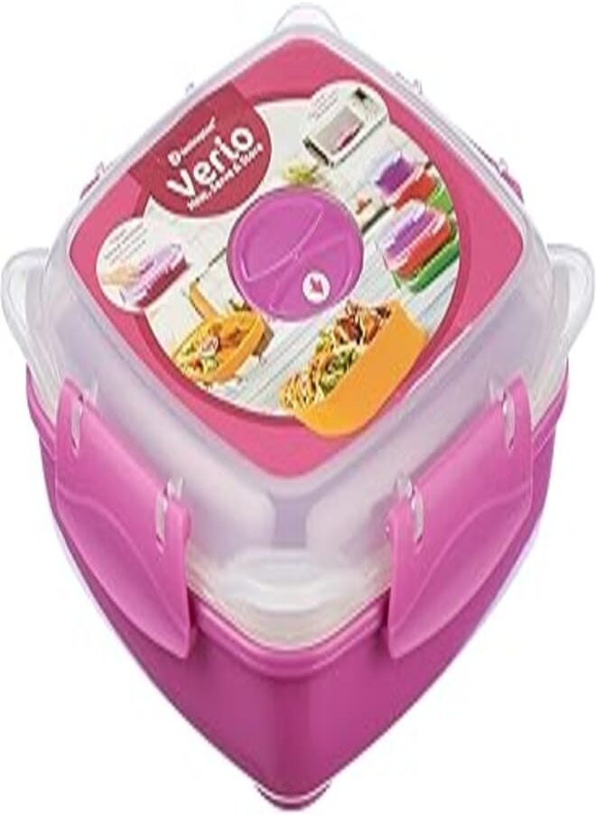 Technoplast sw-950 lunch box, 530 ml - purple and clear - pzsku/Z95B4C4416FC28995152DZ/45/_/1723236506/afd6de85-54db-4cc5-805c-abcc23600f76