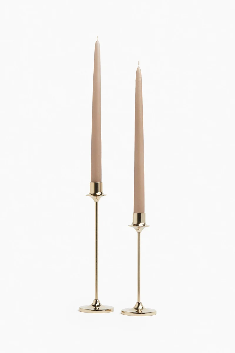 اتش اند ام شمعدان معدني طويل