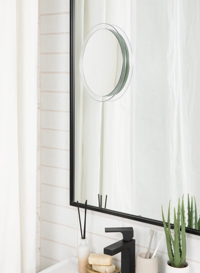 Jerdon Portable Travel Makeup Mirror - 9” Diameter Frame with 5X Magnification - Suction Cups Allow Wall Mounting - Travel Case Included - Model JSC5 - Image 3