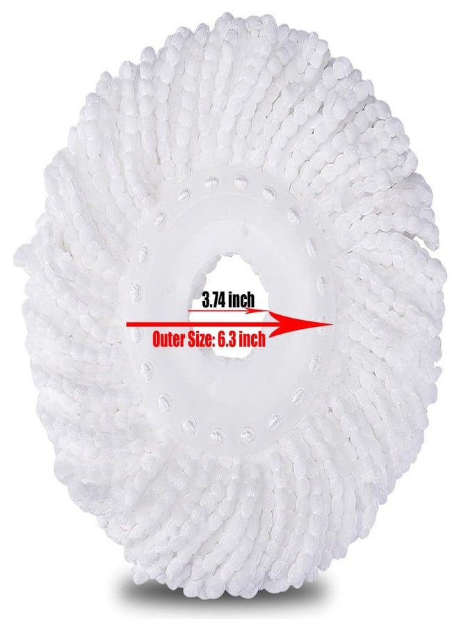 YWSHF Spin Mop Head Replacement Compatible with Hurrican, Mopnado, Cassabel 360 Spin Magic Mopping,Microfiber Spin Mop Refill Heads for Universal Round Shape Standard Size 5 Pack - Image 2