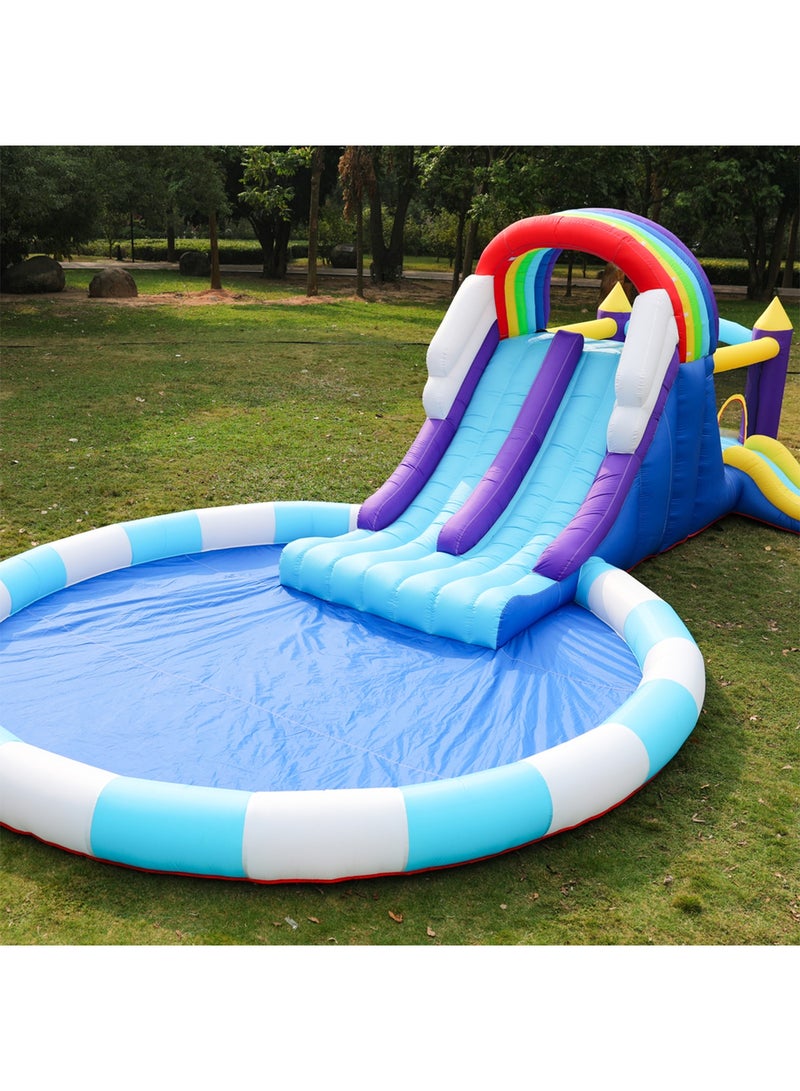 GT-Wheel Inflatable Twin Water Slide With Bouncer for Kids Outdoor Play - Image 5