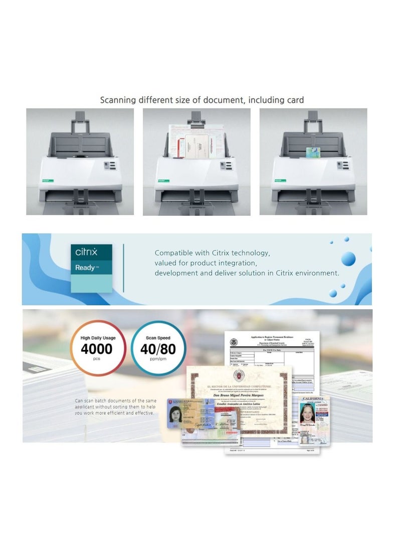 Plustek - SmartOffice PS3140U-  Easy Document & Plastic Card Scannin - Image 1