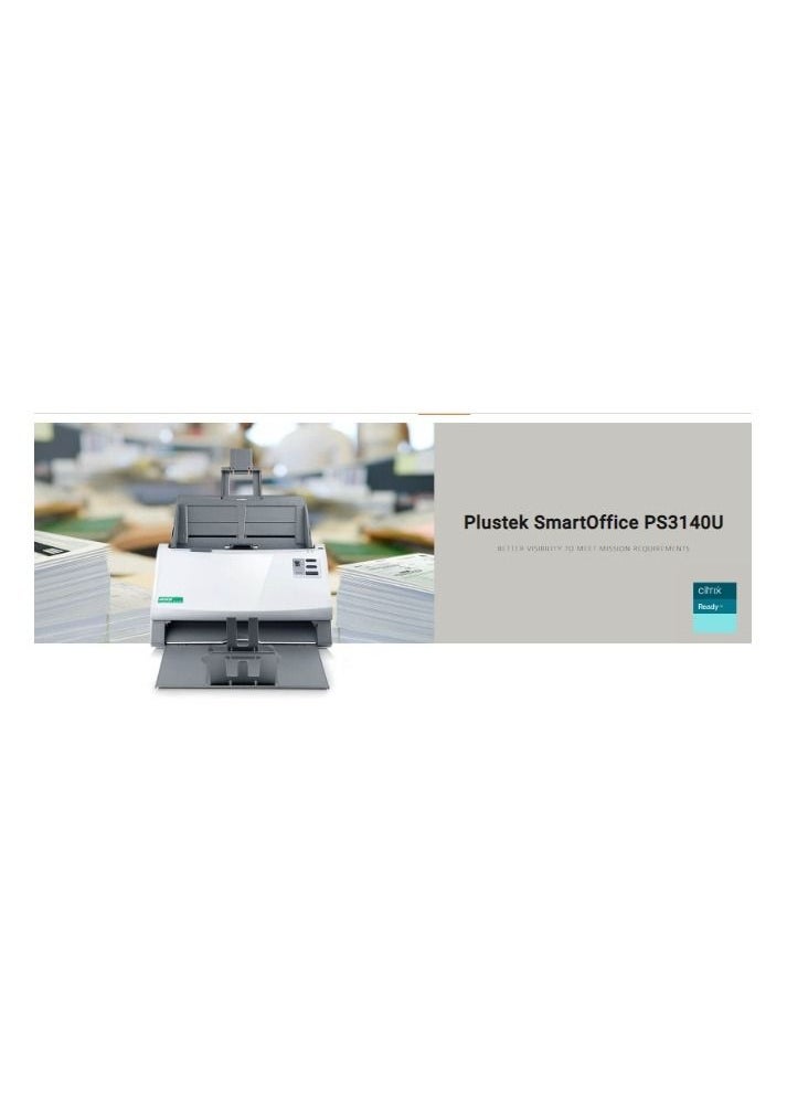 Plustek - SmartOffice PS3140U-  Easy Document & Plastic Card Scannin - Image 1